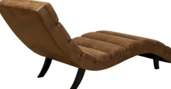 Szezlong Tapicerowany Brązowy Vintage Nogi Bukowe Czarne 190 Cm*KARE Design Hot