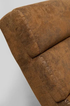 Szezlong Tapicerowany Brązowy Vintage Nogi Bukowe Czarne 190 Cm*KARE Design Hot