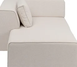 Szezlong Tapicerowany Kremowy Moduł Lewy 182x118 Cm*KARE Design Sale