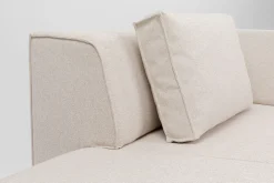 Szezlong Tapicerowany Kremowy Moduł Lewy 182x118 Cm*KARE Design Sale
