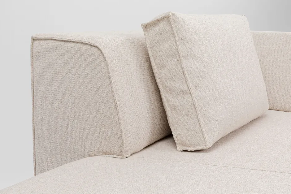 Szezlong Tapicerowany Kremowy Moduł Lewy 182x118 Cm*KARE Design Sale