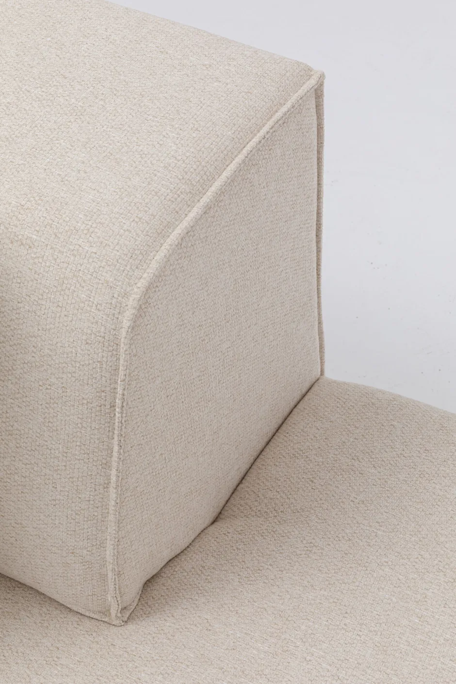 Szezlong Tapicerowany Moduł Kremowy Prawy 182x118 Cm*KARE Design Hot