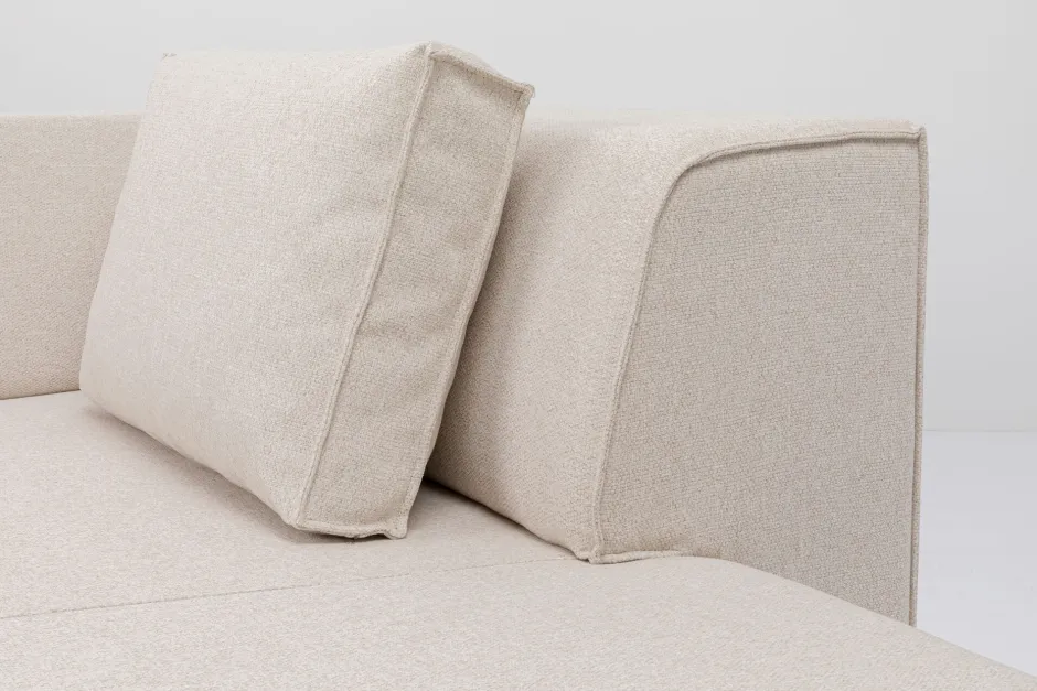 Szezlong Tapicerowany Moduł Kremowy Prawy 182x118 Cm*KARE Design Hot