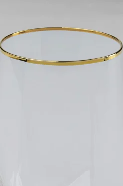 Szklanka Diamond Gold Rim 710 Ml Transparentna*KARE Design Discount