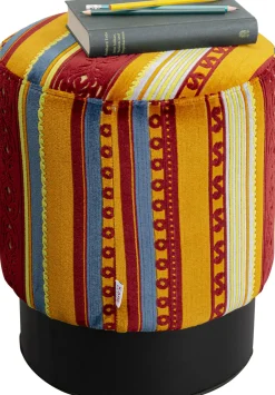 Taboret Okrągły Kolorowy Z Czarną Podstawą Ø36 Cm*KARE Design Best