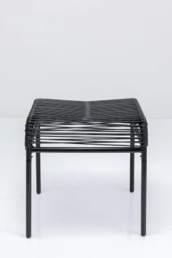 Taboret - Podnóżek Ogrodowy Acapulco 40x40 Cm Czarny*KARE Design Discount