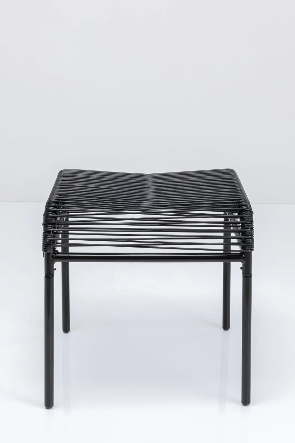 Taboret - Podnóżek Ogrodowy Acapulco 40x40 Cm Czarny*KARE Design Discount