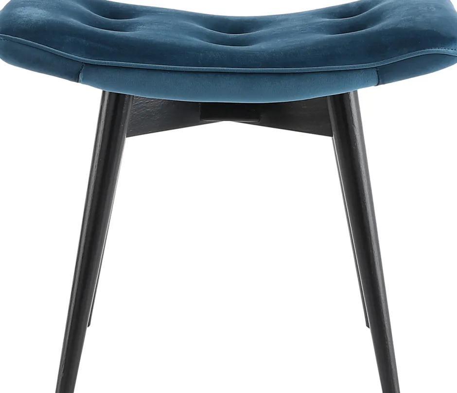 Taboret - Podnóżek Vicky 59x46 Cm Niebieskozielony - Nogi Czarne*KARE Design Clearance