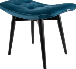 Taboret - Podnóżek Vicky 59x46 Cm Niebieskozielony - Nogi Czarne*KARE Design Clearance