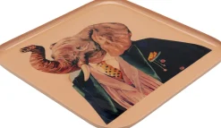Taca Brązowa Ze Stali Motyw Zwierzęcy Słoń 27x27 Cm*KARE Design Best