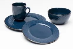 Talerz Deserowy Ceramiczny Niebieski Ø20 Cm*KARE Design Best