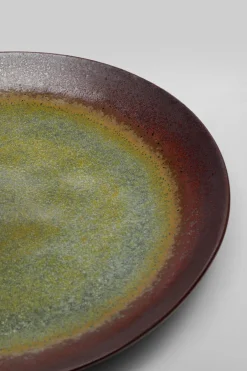 Talerz Deserowy Fioletowo-zielony Kamionka Ø22 Cm*KARE Design Outlet