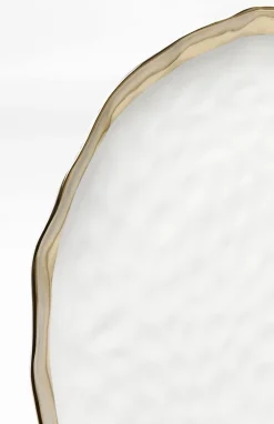 Talerz Do Serwowania Bell Ø38 Cm Biało-złoty*KARE Design Online