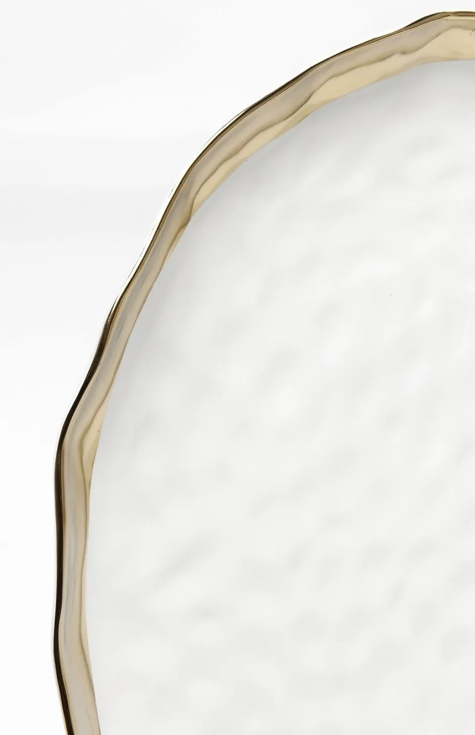 Talerz Do Serwowania Bell Ø38 Cm Biało-złoty*KARE Design Online