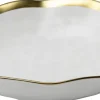 Talerz Głęboki Biało-złoty Ceramika Ø20 Cm*KARE Design Discount