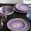 Talerz Obiadowy Fioletowy Ø26 Cm Ceramika*KARE Design Hot