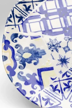 Talerz Obiadowy Fresco Ø26 Cm Biało-niebieski*KARE Design