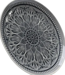 Talerz Obiadowy Sicilia Mandala Ø27 Cm Szary*KARE Design Discount