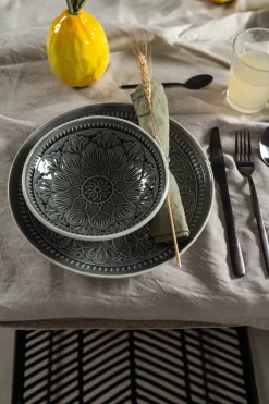 Talerz Obiadowy Sicilia Mandala Ø27 Cm Szary*KARE Design Discount