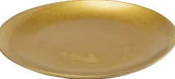 Talerz Obiadowy Z Porcelany Złoty Ø26 Cm*KARE Design
