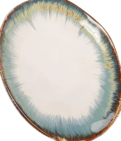 Talerz Organic ∅20 Cm Biało-niebieski*KARE Design Best