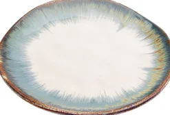 Talerz Organic ∅20 Cm Biało-niebieski*KARE Design Best