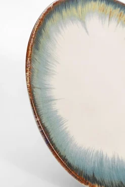 Talerz Organic ∅20 Cm Biało-niebieski*KARE Design Best