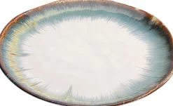 Talerz Organic ∅26 Cm Biało-niebieski*KARE Design Outlet