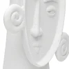 Wazon Biały Ceramiczny Twarz 17x29 Cm*KARE Design Discount