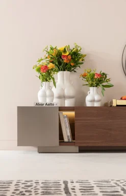 Wazon Biały Z Motywem Ludzkiego Ciała Ceramiczny 16x22 Cm*KARE Design Hot