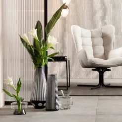 Wazon Brillar Cylinder Ø22x44 Cm Czarno-biały*KARE Design Sale