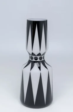 Wazon Brillar Ø18x44 Cm Czarno-biały*KARE Design Online