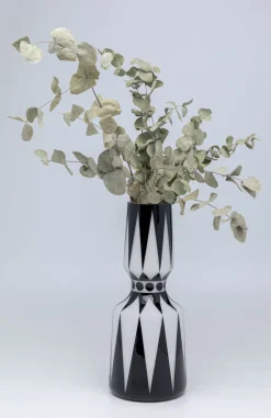 Wazon Brillar Ø18x44 Cm Czarno-biały*KARE Design Online