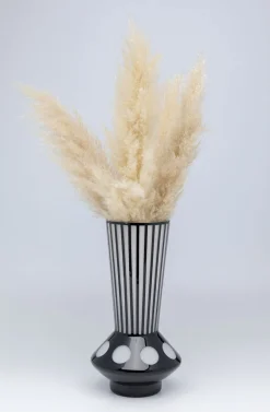 Wazon Brillar Ø22x40 Cm Czarno-biały*KARE Design