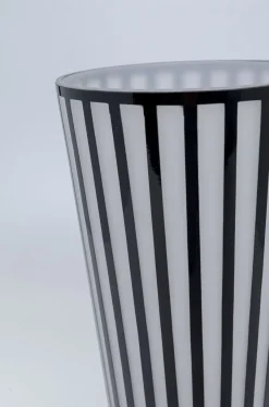 Wazon Brillar Ø22x40 Cm Czarno-biały*KARE Design