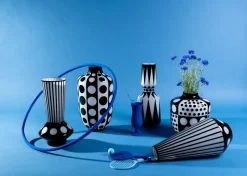 Wazon Brillar Ø22x40 Cm Czarno-biały*KARE Design