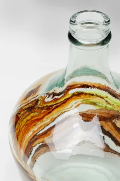 Wazon Brązowo-transparentny Szkło Z Recyklingu Ø18x30 Cm Burza Piaskowa*KARE Design New