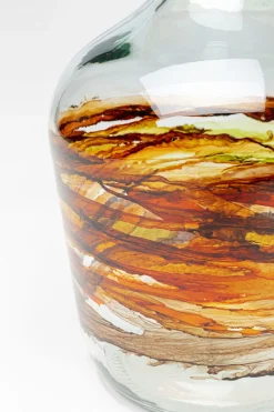 Wazon Brązowo-transparentny Szkło Z Recyklingu Ø18x30 Cm Burza Piaskowa*KARE Design New