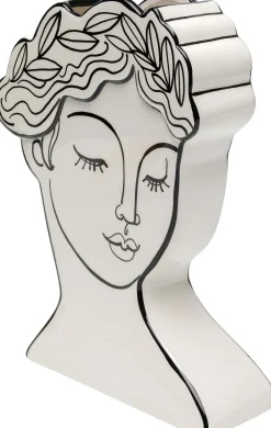 Wazon Ceramiczny Biały Motyw Kobiety 21x26 Cm*KARE Design Discount