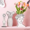 Wazon Ceramiczny Biały Sukienka 18x31 Cm*KARE Design Discount