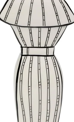 Wazon Ceramiczny Biały Sukienka 18x31 Cm*KARE Design Discount