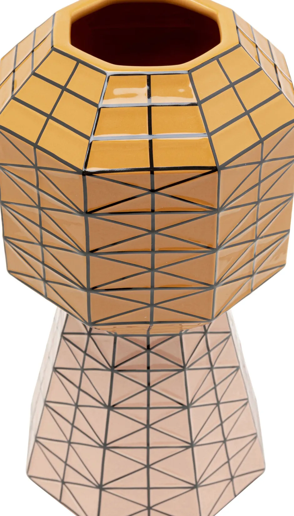 Wazon Ceramiczny Nowoczesny Pomarańczowo-różowy 15x28 Cm*KARE Design Best