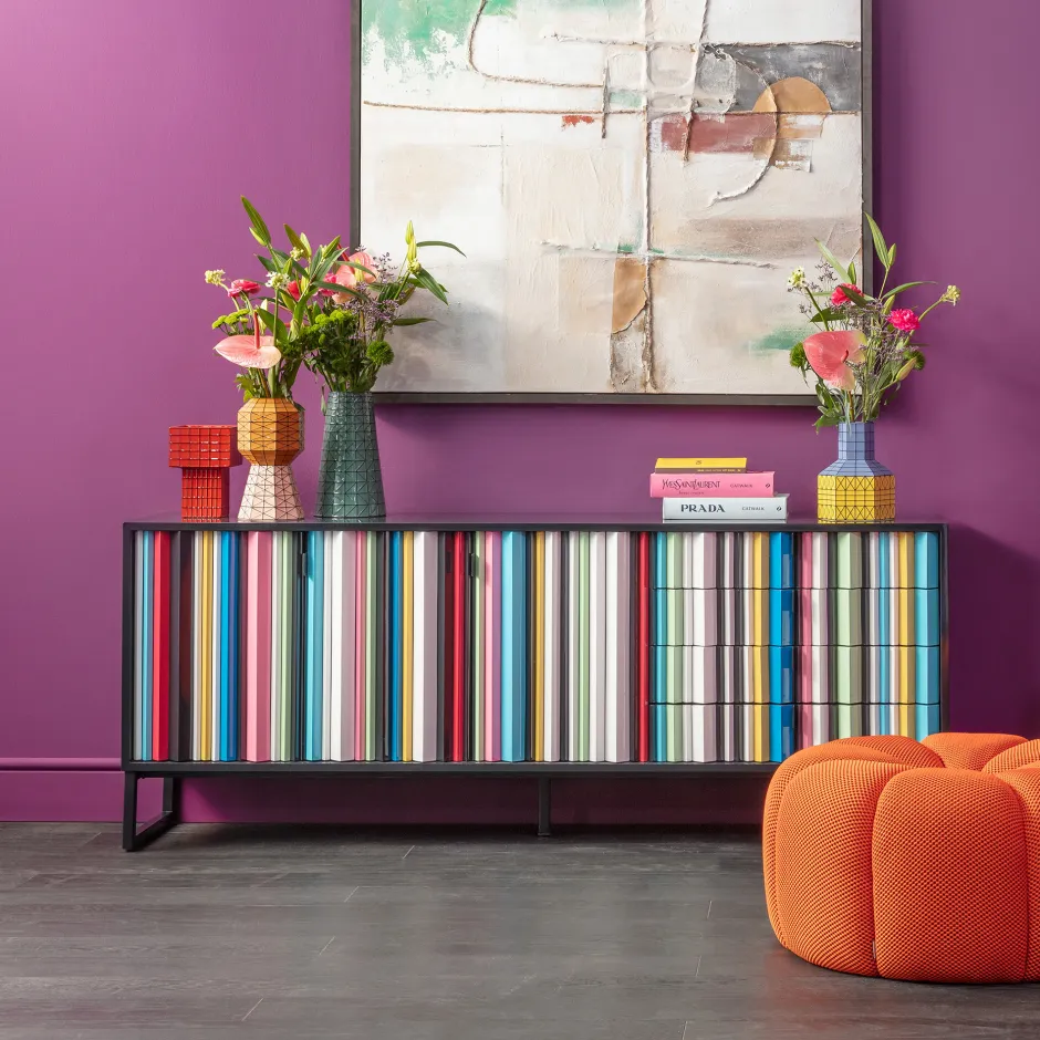 Wazon Ceramiczny Nowoczesny Pomarańczowo-różowy 15x28 Cm*KARE Design Best