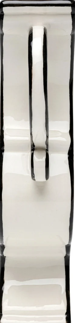 Wazon Ceramiczny Z Uchwytami Biały 23x24 Cm*KARE Design
