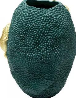 Wazon Chameleon Jack Fruit Ø39x39 Cm Zielono-złoty*KARE Design New