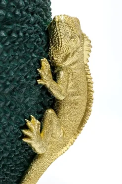 Wazon Chameleon Jack Fruit Ø39x39 Cm Zielono-złoty*KARE Design New
