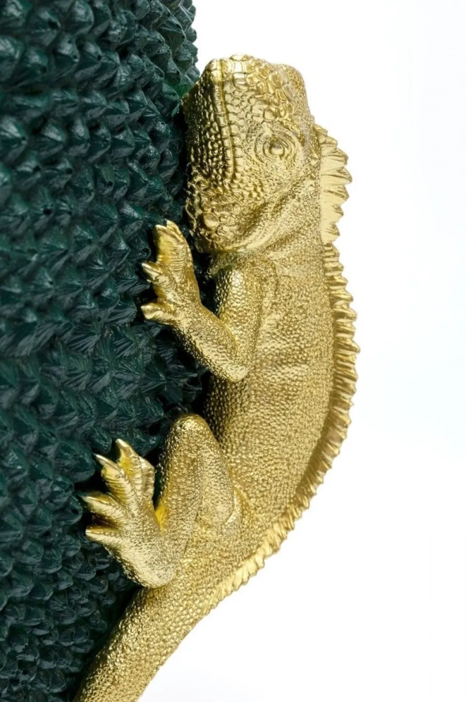 Wazon Chameleon Jack Fruit Ø39x39 Cm Zielono-złoty*KARE Design New