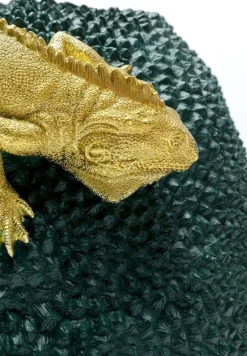 Wazon Chameleon Jack Fruit Ø39x39 Cm Zielono-złoty*KARE Design New