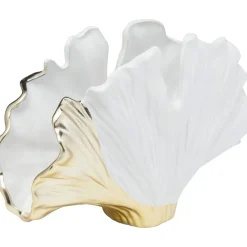 Wazon Dekoracyjny W Kształcie Liścia Miłorzębu Biały 26 X 18 Cm*KARE Design Online