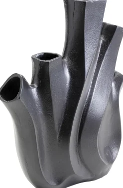 Wazon Do Salonu Czarny Z Aluminium 26x29 Cm*KARE Design Clearance